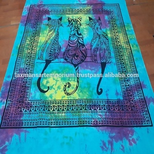 Multi colores mezcla diseños impresos tamaño Queen sábanas tapices de pared tapiz para decoración de habitación al por mayor - Product Image 2