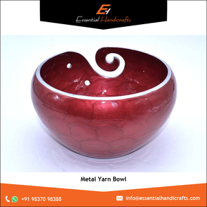 Cuenco de hilo de Metal hecho a mano para tejer y almacenamiento de costura, gran oferta, organizador de ganchillo, Material de acero y esmalte de cerámica duradero - Product Image 5