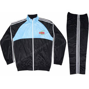 Active Wear contraste Reglan mangas Tricot chándal con logotipo personalizado fabricante de alta calidad al por mayor entrenamiento Jogging trajes - Product Image 1