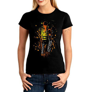 Venta al por mayor 100% algodón ropa de las mujeres impresas gráfico mujeres camiseta logotipo personalizado camisetas señoras camisetas de gran tamaño camiseta para mujer - Product Image 1