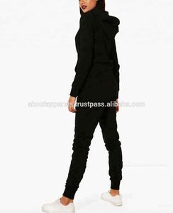 Chándales ajustados personalizados a granel más vendidos con logotipo de Club Traje de sudor informal de lana transpirable para mujer/algodón - Product Image 4