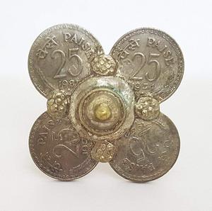 Anillo Vintage Lambadi Banjara con Racimo de Monedas, Hecho Principalmente de Aleación - Product Image 3