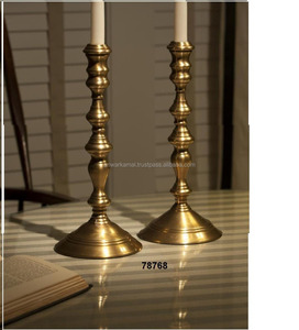 Portavelas de pilar de níquel de aluminio - Product Image 1