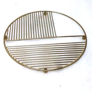 Feuilles décoratives en métal moulé sous-plat rond en métal pour la résistance à la chaleur - Product Image 3