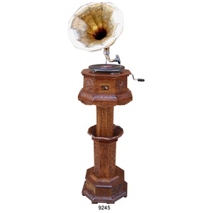 Indio tallada a mano antiguo reproducción gramófono para venta - Product Image 1