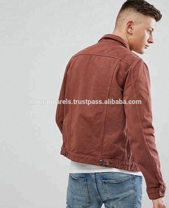 Vestes en jean douces bleu foncé délavées sur mesure en gros pour hommes 2026 - Product Image 3