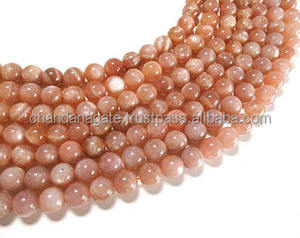 Cuentas sueltas redondas de piedras preciosas de piedra solar Natural de alta calidad para hacer joyas, pulsera, collar, hebra de 15,5 ", venta al por mayor - Product Image 2