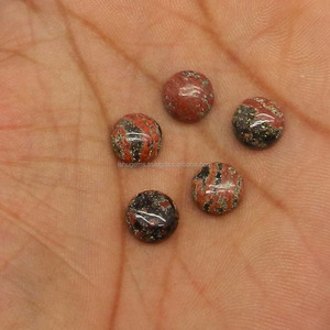 Natural Fire Work <b>Obsidian</b> 9mm Round Cabochon 2.15 Cts Loose Gemstone for <b>Jewelry</b> - Product Image 3