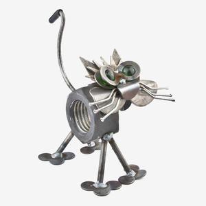 Sculpture Antique en cuivre, 1 pièce, chat, printemps - Product Image 1