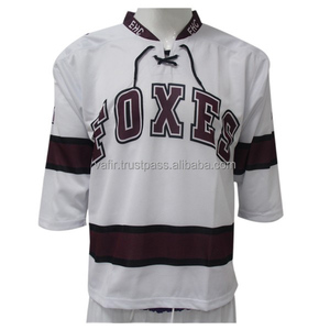 Jersey de Hockey sobre Hielo Sublimado Personalizado, 100% Poliéster, Unisex, Adulto - Product Image 1
