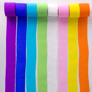 Toptan doğum günü düğün parti Dekorasyon Kaynağı Renk Saçak Krep Kağıt renkli DIY Flamalar