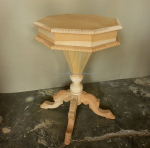 Vender sólida mesa de muebles de madera sin terminar - Product Image 5