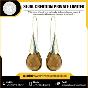 Wholesale 925 Silver Gemstone Earrings 24K Gold Plated Fine Stud Jewelry for Women Dubai INDIAN SELLER SUPPLIER - Product Image 6