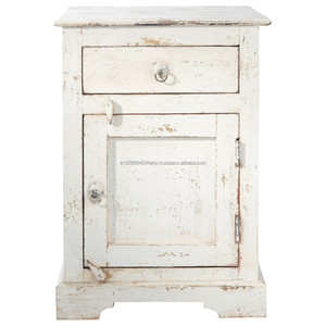 Mesita de noche de madera para dormitorio, mesita de noche con Mango - Product Image 1