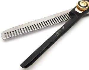 ชุดกรรไกรแต่งผมสีดำเคลือบผง3 Pro คุณภาพระดับมืออาชีพพร้อมใบมีดปลายแหลม - Product Image 5