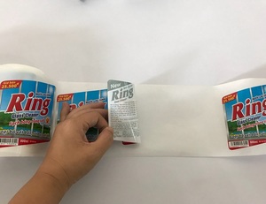 Etiqueta de botella de detergente de PVC impermeable personalizada, etiqueta de botella de impresión de limpieza de plástico para el hogar - Product Image 1