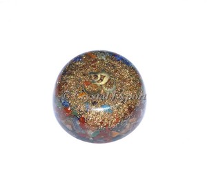 <b>Orgonite</b> Om Seven Chakra Dome - Product Image 1