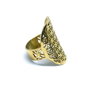 Wholesale Unisex Handmade Brass <b>Ring</b> Natural Brass Finish Bohemian Style <b>Plain</b> <b>Ring</b> and Seed <b>Ring</b> - Product Image 3