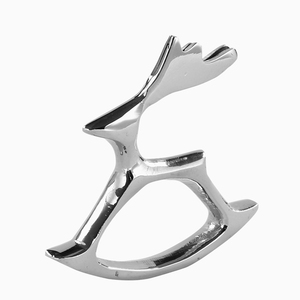 Rond de serviette plaqué nickel en laiton coulé, rond de serviette en argent, rond de serviette en laiton massif - Product Image 1