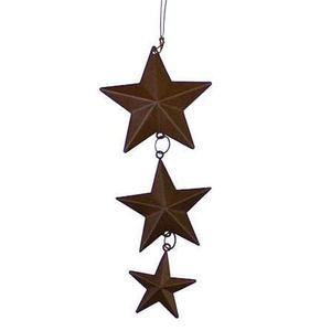 Colgante metálico de 3 estrellas para Navidad - Product Image 1