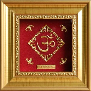 Arte in Foglia d'Oro 24k, Statua 3D del Dio Indiano Balaji per Souvenir - Product Image 5