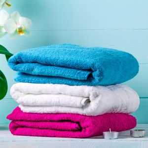 Ensembles de serviettes de bain douces de belle couleur Qualité super douce Serviette de bain OEM 100% au prix le plus bas Serviettes de bain de golf d'Inde - Product Image 4