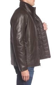 Nueva chaqueta de cuero de piel de oveja Natural larga acolchada de temporada de invierno de moda 2024 para mujer con color de capucha - Product Image 5