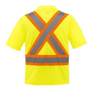 T-shirt de travail d'été respirant imperméable et réfléchissant avec poche haute visibilité pour l'extérieur - Product Image 6