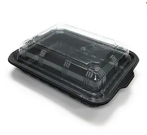 Venta al por mayor caja de plástico Bento caja de comida Bento contenedor de comida para llevar de plástico