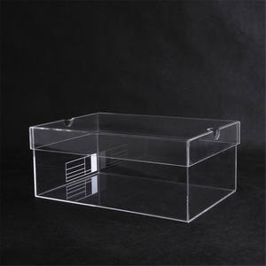 HOT <b>Sale</b> Handmade Acrylic Display Shoe case Perspex Storage <b>Box</b> with Lid - Product Image 2