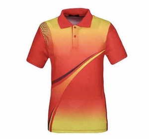 Tela de punto transpirable sublimada personalizada para camisa de polo combinación de colores de talla grande absorción de humedad característica técnica impresa - Product Image 1