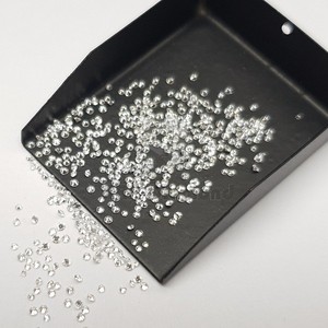 Diamante de corte redondo sintético blanco Melee, 0,7 a 1,2 MM, menos 2 DEF COLOR SI pureza HPHT Lab - Product Image 5