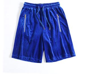 Short en velours décontracté à cordon de serrage YYSY pour hommes, logo personnalisé - Product Image 4