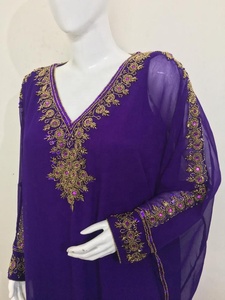 ชุดเดรสแม็กซี่แขนยาวแบบอิสลามสำหรับผู้หญิงชุดเดรสยาวสไตล์อาหรับแบบผ่าใส่ไปงานปาร์ตี้งานแต่งงานงานเลี้ยงค็อกเทลออกงานกลางคืน - Product Image 6