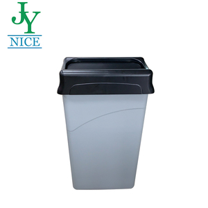 Papelera ecológica para oficina comercial con tapa, botella de 90L, contenedor de clasificación de papel, basura pública de plástico rectangular - Product Image 3