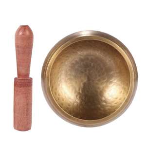 Bol chantant tibétain fait à la main en métal népal de haute qualité (taille personnalisable en cuivre) pour la thérapie par le son de yoga et de méditation - Product Image 1