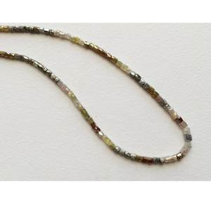 Collier en tuyaux de perles de diamants à facettes, de couleur mixte, à la mode - Product Image 5