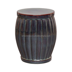 Taburete de barra de Metal martillado dorado brillante - Product Image 4