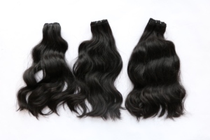 ผม100% แบบไม่ผ่านกระบวนการผมคนแบบใช้ผมธรรมชาติผมลอนผมทอผมยาว10-90ซม. - Product Image 4