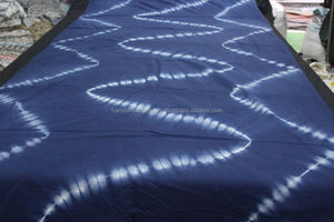 Indian Shibori Print Cotton Sarong, Indigo Blue Hip Cotton <b>Scarf</b>, Tye Dye Ladies Muffler Hijab Sarong - Product Image 3