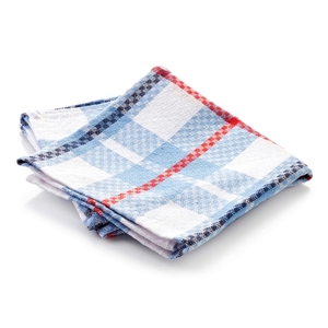 Toalla de cocina de algodón de calidad con diseño a cuadros azul blanco Característica tejida de secado rápido Exportado por Quality Supply en India - Product Image 2