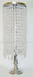 Candelabro de plata para decoración de boda, colgante de cristal bonito para boda - Product Image 6