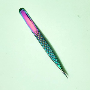 Pince à cils durable en acier inoxydable Extension de cils droits avec pointe pointue pour une séparation efficace Testé à la main - Product Image 3