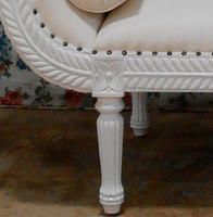 Mueble tallado en blanco para boda, 1 asiento