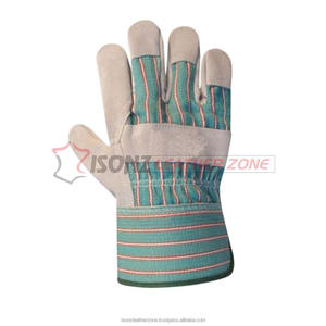 2018 gran oferta guantes de trabajo de cuero dividido de vaca ISONZ zona de cuero Anti-impacto antideslizante Anti-corte - Product Image 6