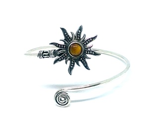สร้อยข้อมือเงินสไตล์วินเทจสไตล์ดวงอาทิตย์ Lapis กำไลข้อมือกำไลเงินอินเดีย - Product Image 1