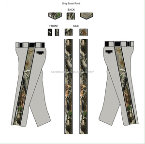 Pantalons de baseball personnalisés en gros avec impression par transfert thermique, design de logo sur mesure, grandes tailles, 100 % polyester, antibactériens, séchage rapide - Product Image 2