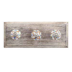 Bulk Handmade <b>Wooden</b> Designer Multicolor Ceramic Wall Hooks <b>Hangers</b> Reusable Utility Mounted Hat Bags <b>Clothes</b> Heavy Duty - Product Image 1