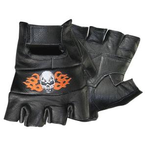 Unisex Half <b>Finger</b> Gym Fitness Gloves Neoprene and Spandex With Leather Wrist <b>Support</b> for Weight Lifting and Cycling - Product Image 1