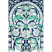 Papier peint à la main décoratif, mosaïque d'images d'art, carreaux